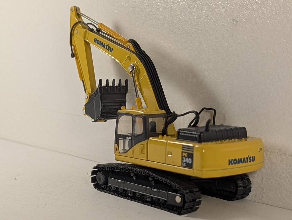 Oxford Diecast 1:76 Komatsu PC340LC Excavator Diecast Excavator Komatsu Yellow