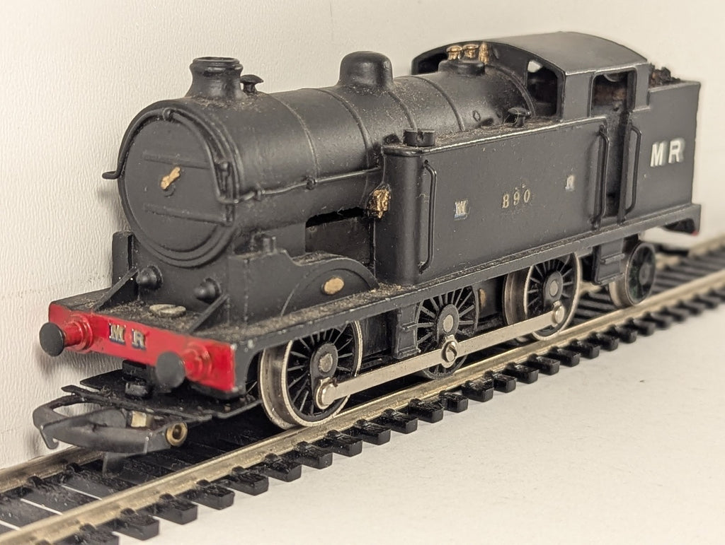 Hornby Dublo OO Gauge Class N2 0-6-2T Steam Locomotive 890 Midland Railway Black