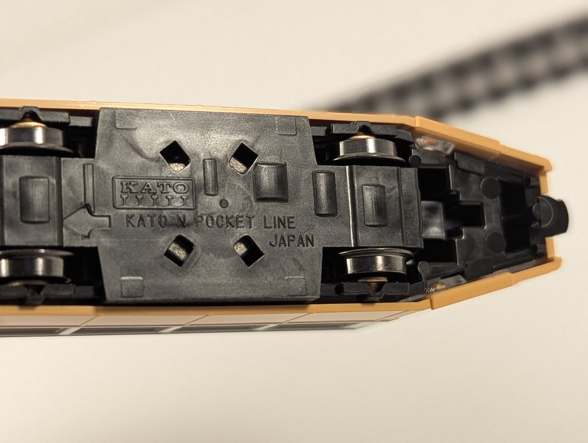 Kato N Gauge N Pocket Line Tram Yellow and White Dummy Unit