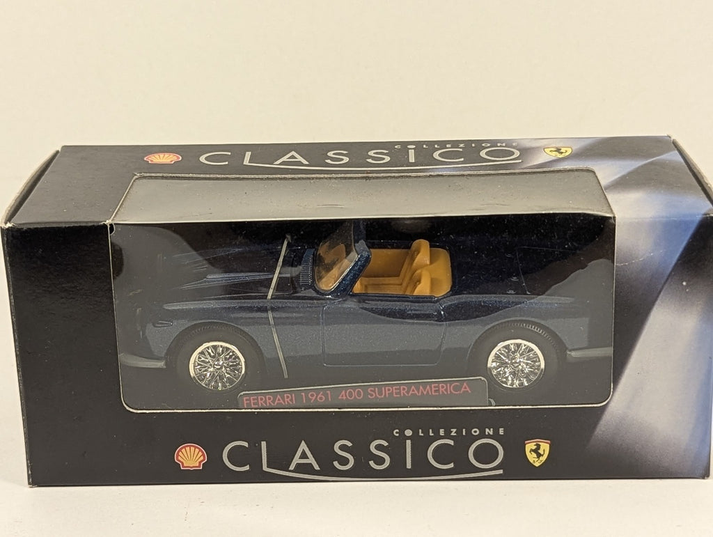 Shell Ferrari 1961 400 Superamerica Die-cast Car Metallic Blue