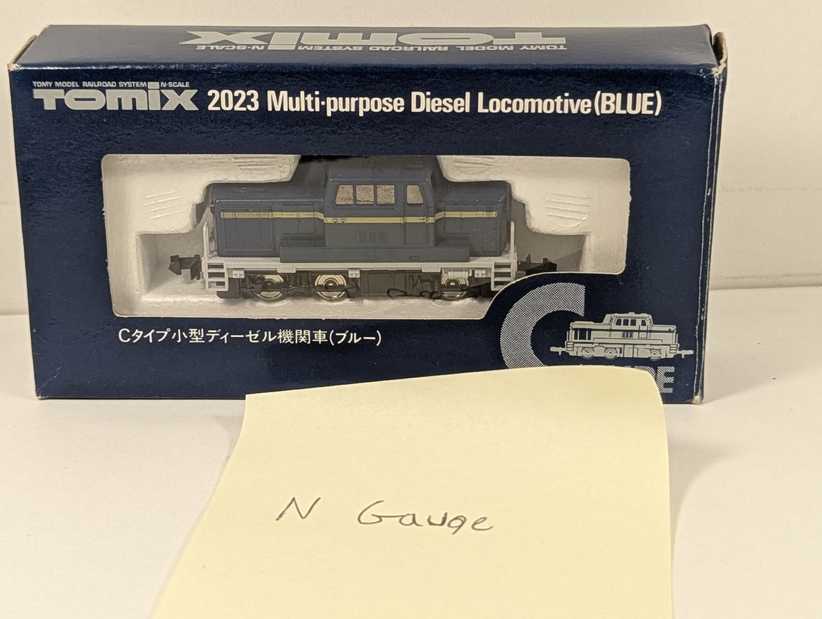 Tomix N Gauge Multi-purpose Diesel Locomotive Blue with yellow stripe 2023