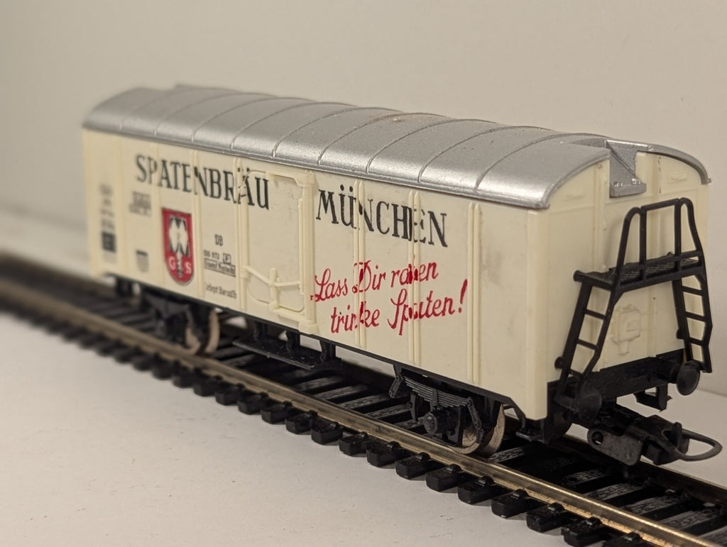 Lima HO Gauge White Spatenbräu Beer Refrigerator Car Boxed