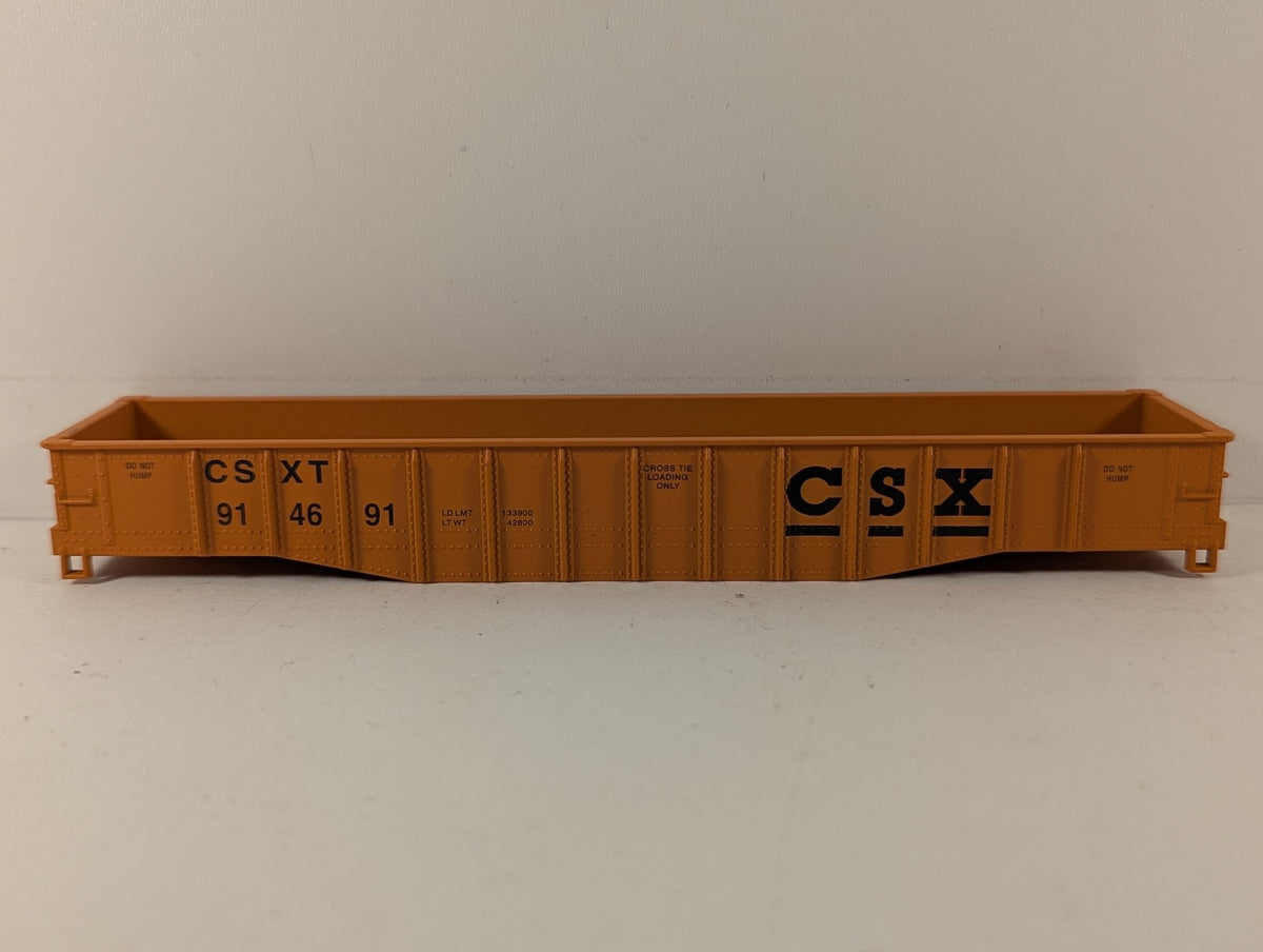 Athearn HO Gauge Work Train Gondola Goods Wagon 914691 CSX Orange 1124