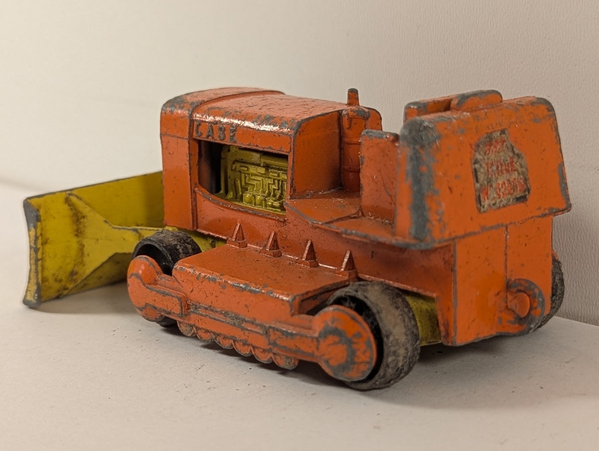 Matchbox King Size Case Tractor Die-cast Model Orange and Yellow K-2