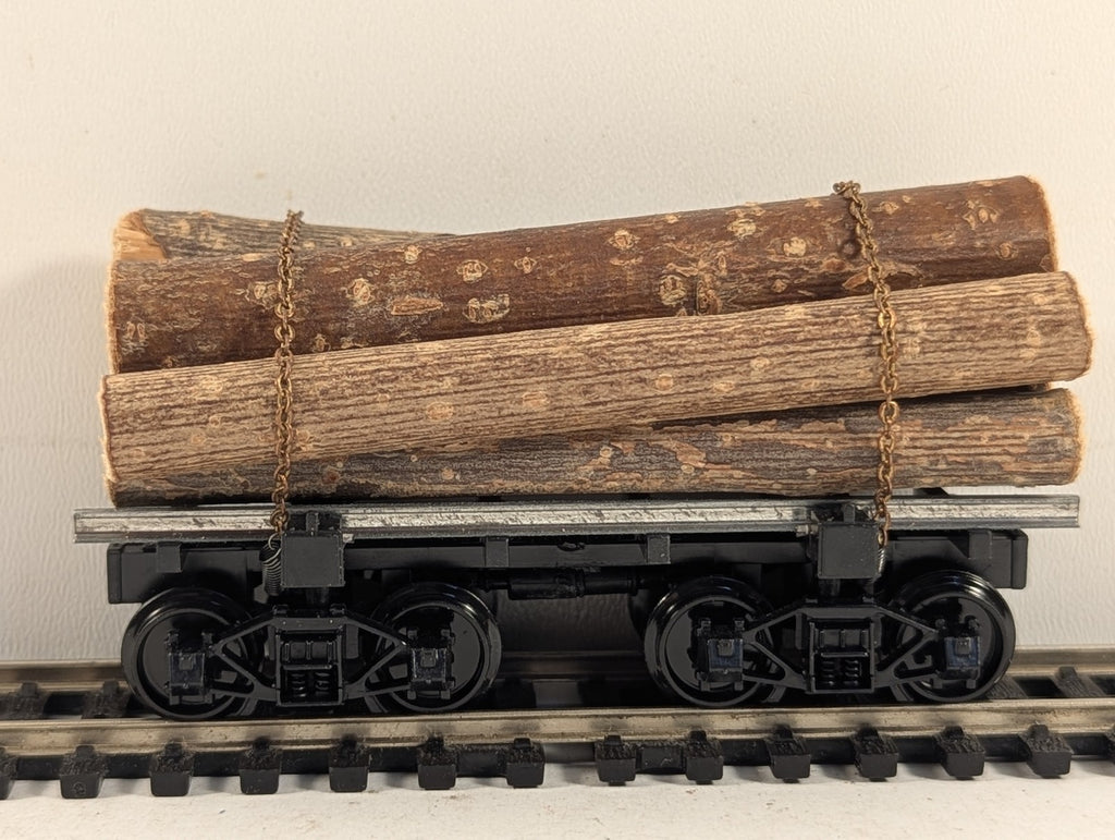 Mehano HO Gauge Log Wagon with Wood Load Goods Wagon Grey