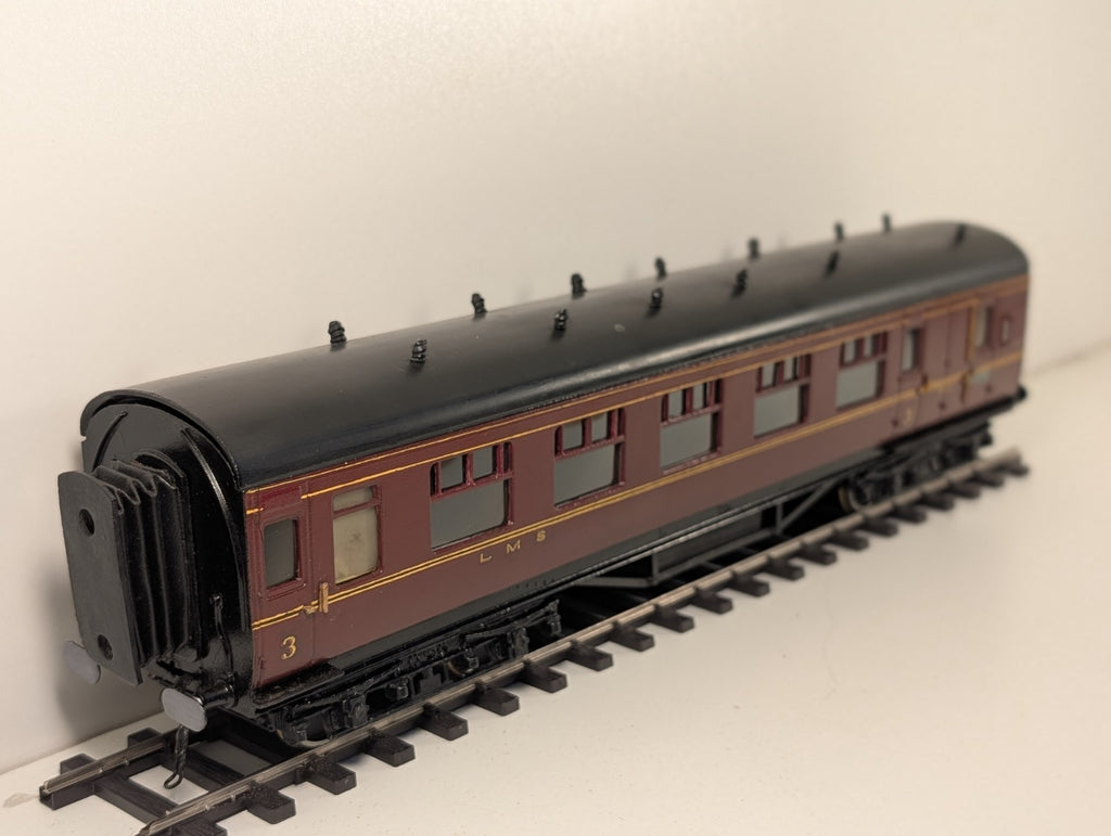 Leeds Company O Gauge Kitbuilt LMS Maroon 3rd Brake Coach 8512