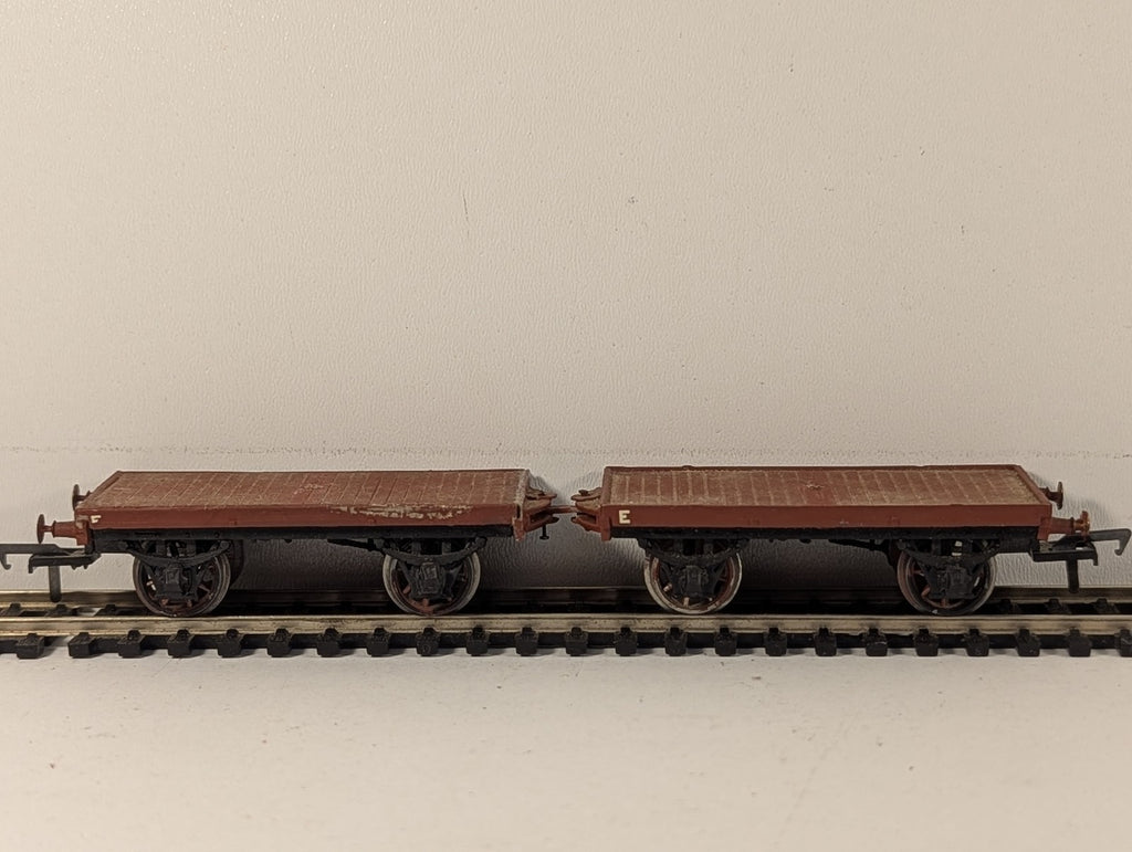 Ratio OO Gauge GWR 'Mitcham' Twin Bolster Wagons Goods Wagon GWR Bauxite