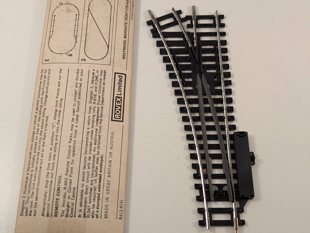 Hornby R613 Left-Hand Steel Point – OO Gauge