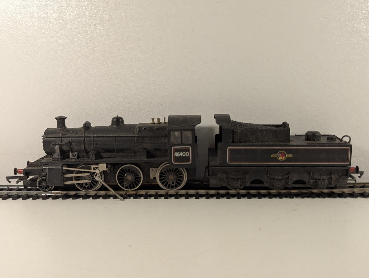Tri-ang Hornby OO Gauge Ivatt Class 2MT 2-6-0 Steam Locomotive 46400 BR Black