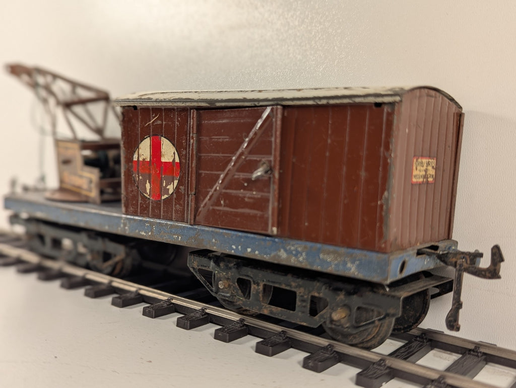 Hornby Series O Gauge LMS 10 Ton Breakdown Wagon - Damaged