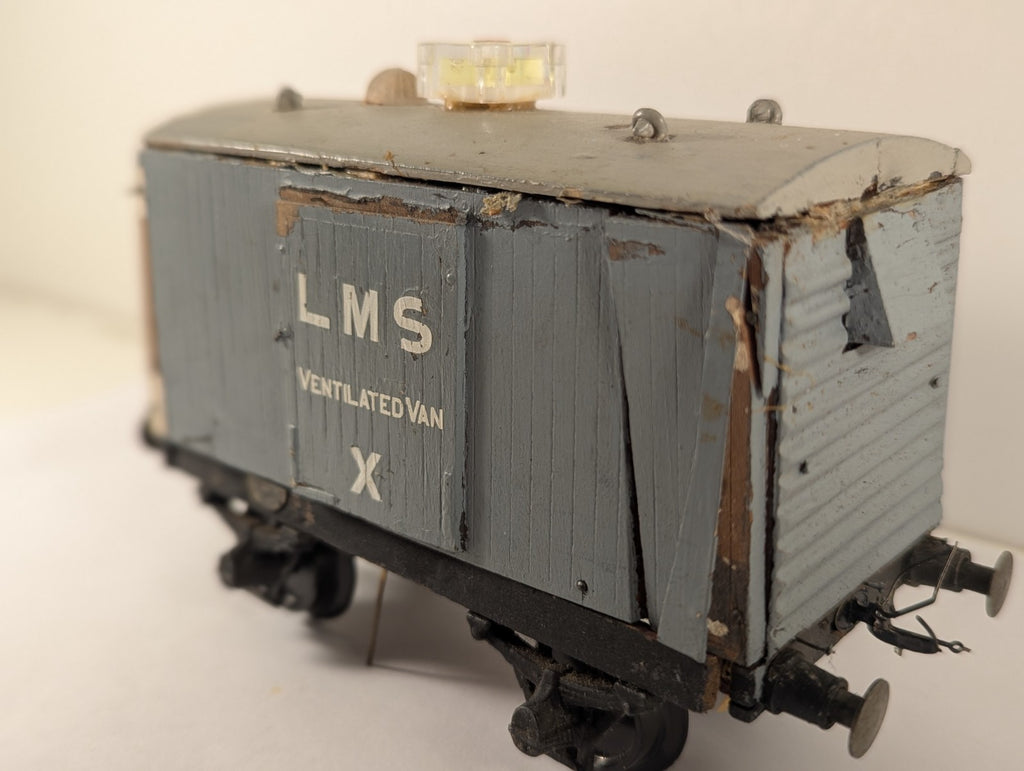 O Gauge Wooden Built LMS Ventilated Van