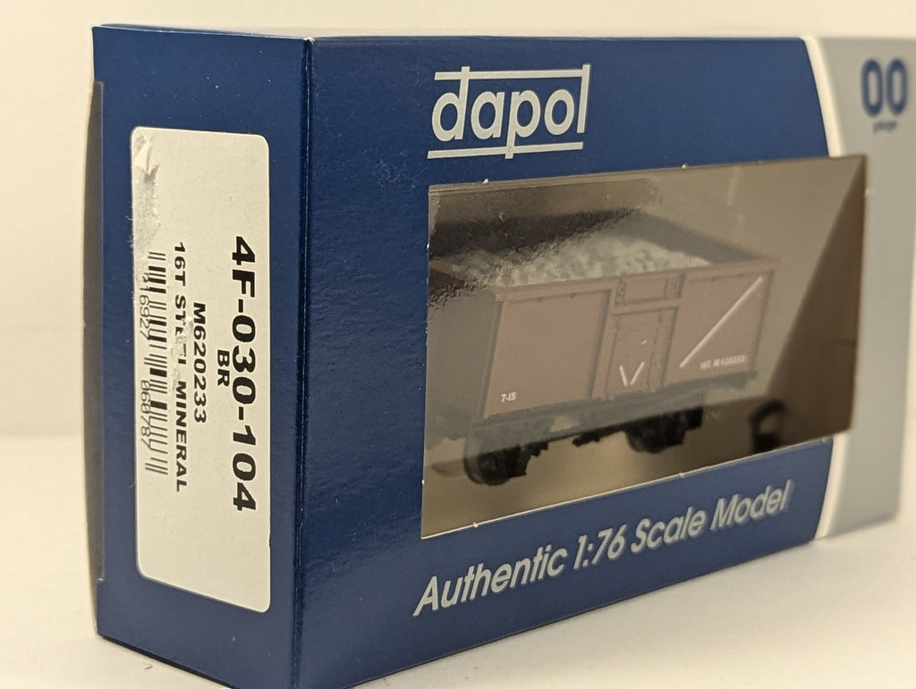 Dapol OO Gauge 16T Steel Mineral Wagon Goods Wagon M620233 BR Bauxite 4F-030-104