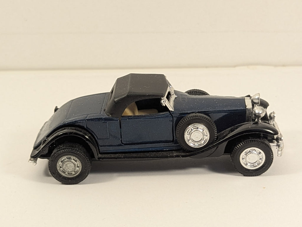 Yatming 1:64 1931 Rolls-Royce Phantom II Die-cast Model Car Dark Blue and Black
