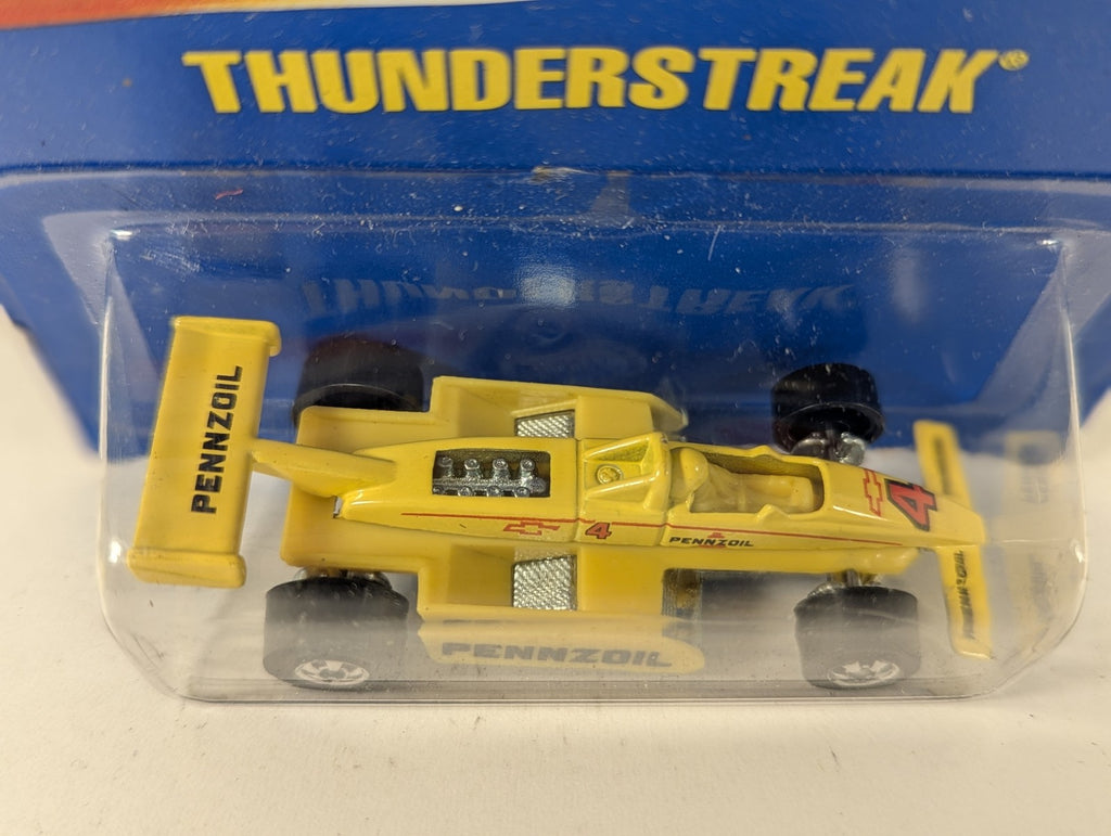 Hot Wheels 1:64 Thunderstreak Die-cast Car Pennzoil Yellow 9545