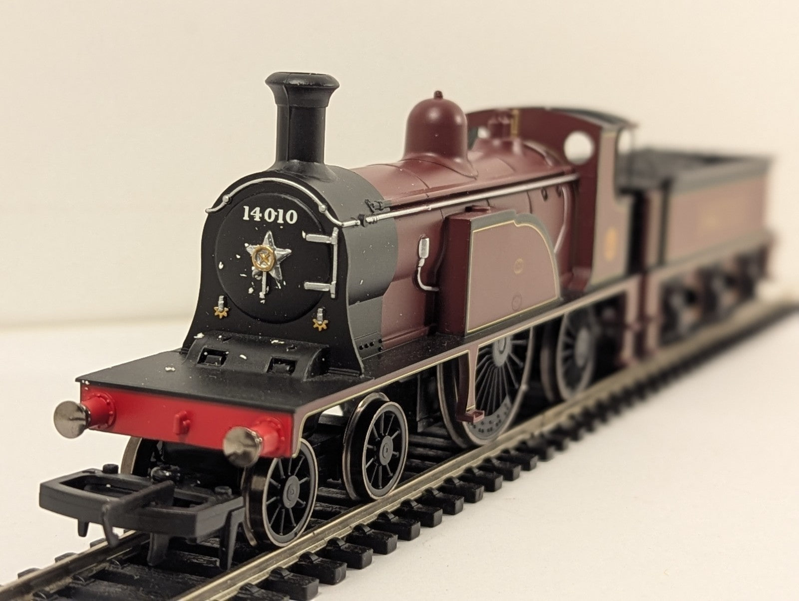 Hornby OO Gauge Midland Single 4-2-2 Steam Locomotive 14010 LMS Crimson