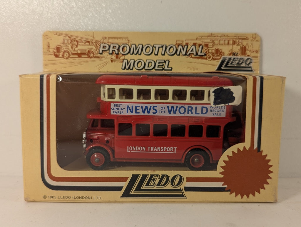 Lledo London Transport Double Decker Bus Die-cast Model Bus