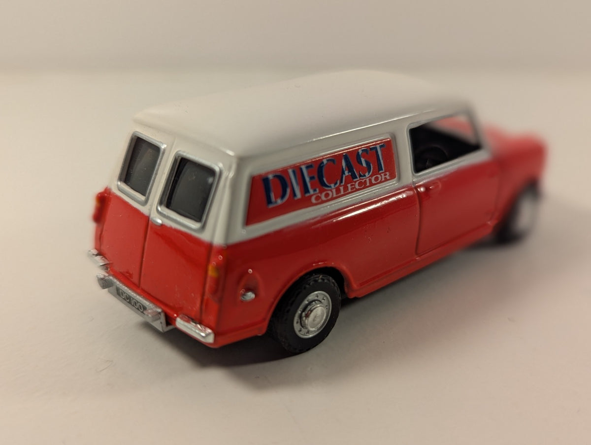 Oxford Diecast Mini Van “Diecast Collector” Red with White Roof