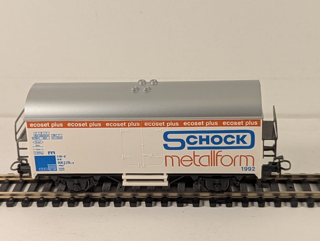Märklin H0 Gauge Schock Metallform 1992 Refrigerator Van Goods Wagon 806 2 274-9