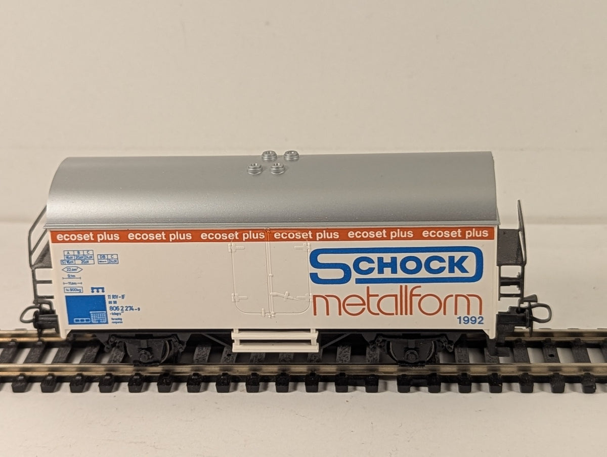 Märklin H0 Gauge Schock Metallform 1992 Refrigerator Van Goods Wagon 806 2 274-9