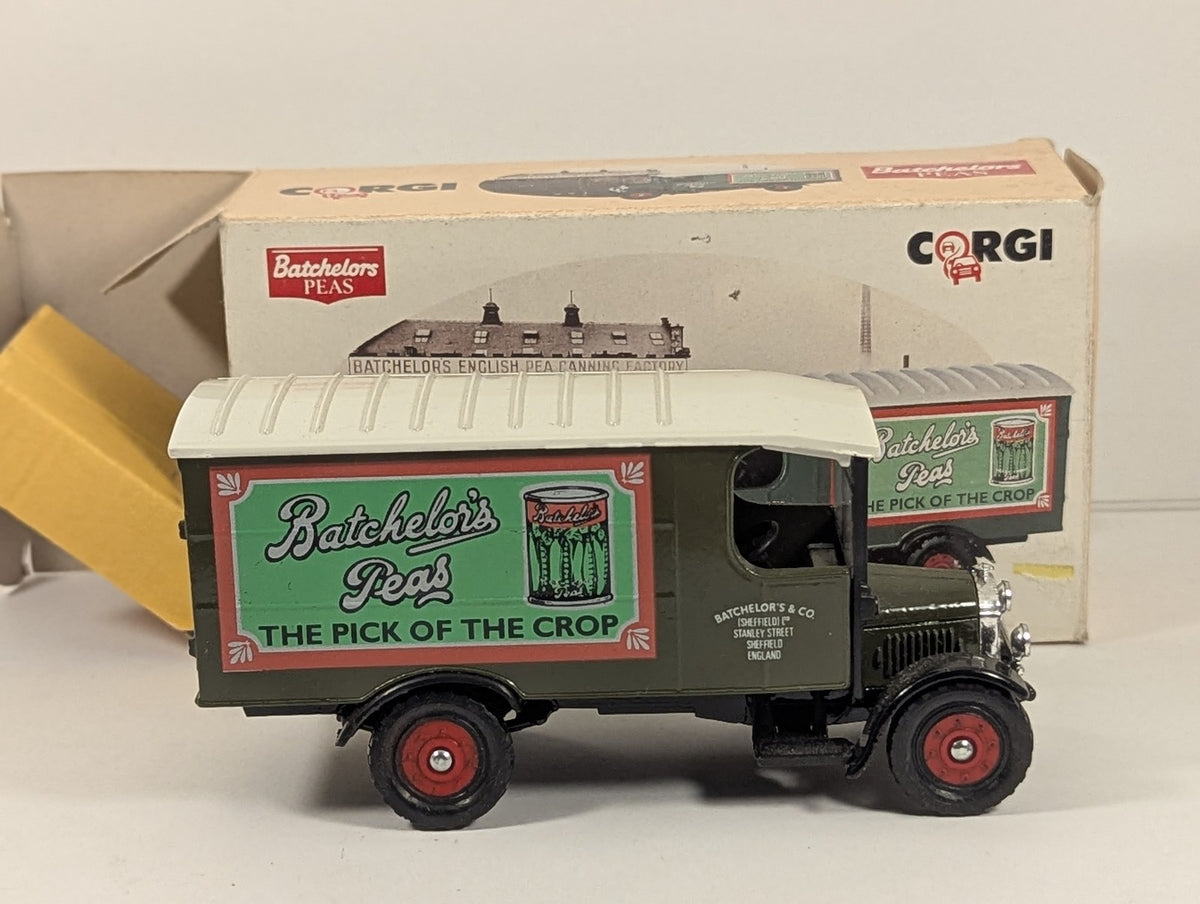 Corgi Thornycroft Box Van Diecast Model Van PEAS 1 Batchelors Peas