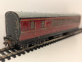 Hornby Dublo BR Maroon Suburban Tinplate Coach OO Gauge - Chipped Paint