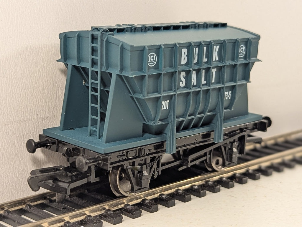 Dapol OO Gauge ICI Salt Presflo Wagon Goods Wagon ICI Bulk Salt Blue B725