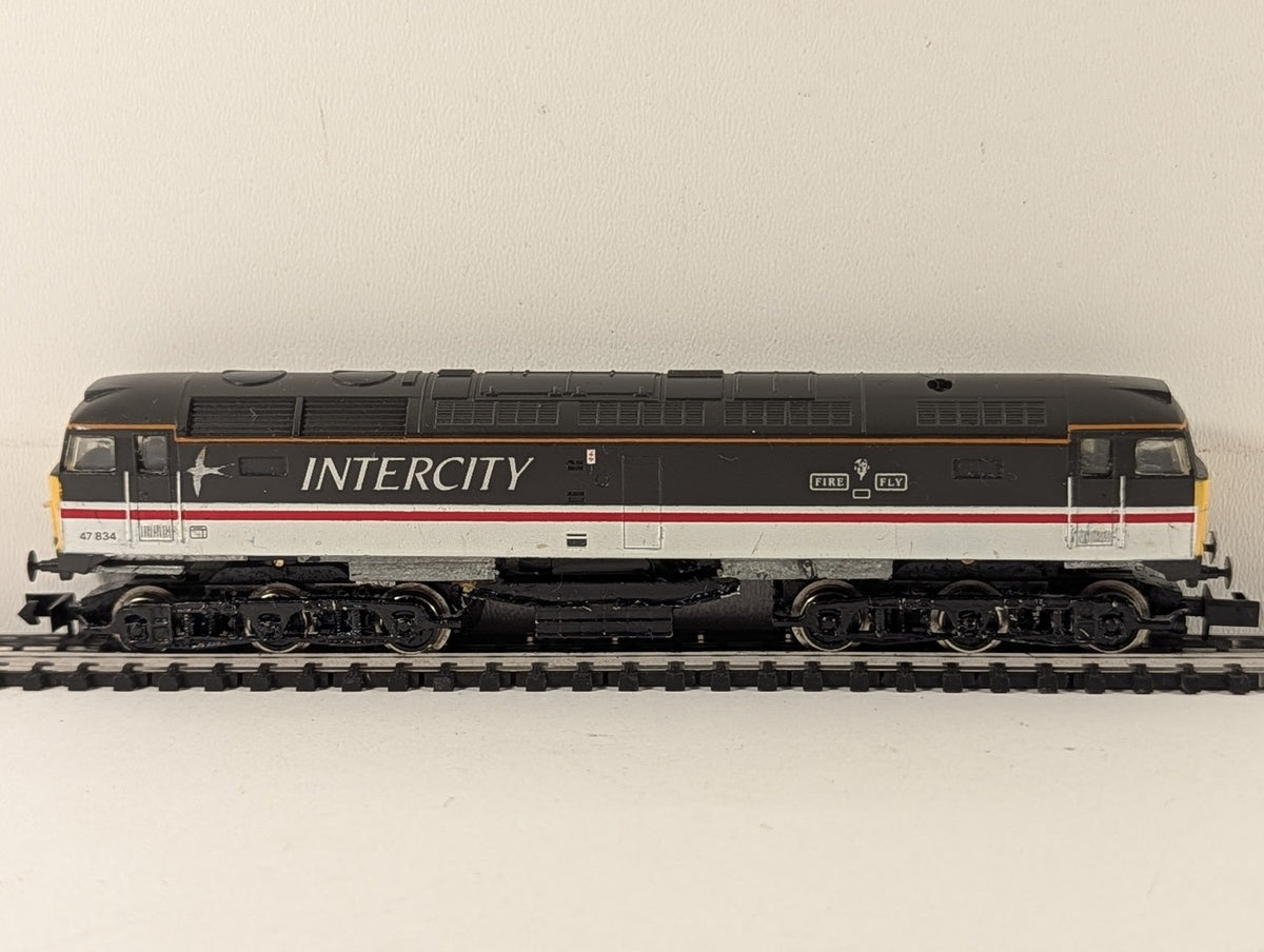 Graham Farish N Gauge Class 47 Diesel Locomotive 47834 InterCity Swallow