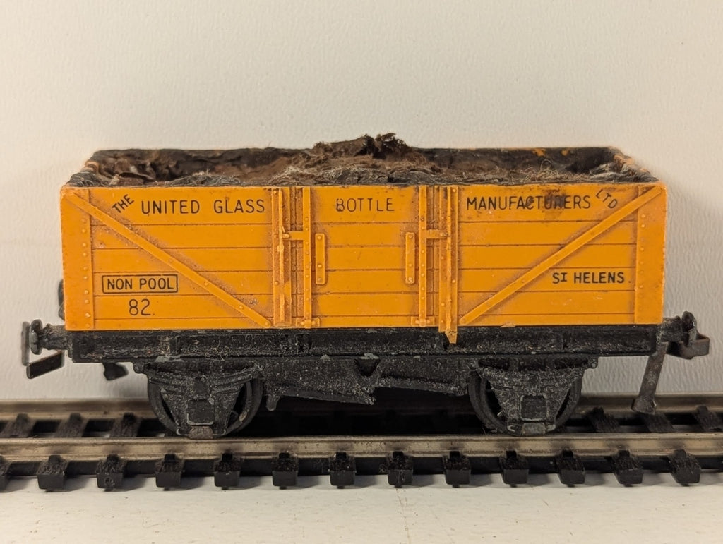Hornby Dublo 4660 United Glass Manufacturers 5 Plank Open Wagon Weathered