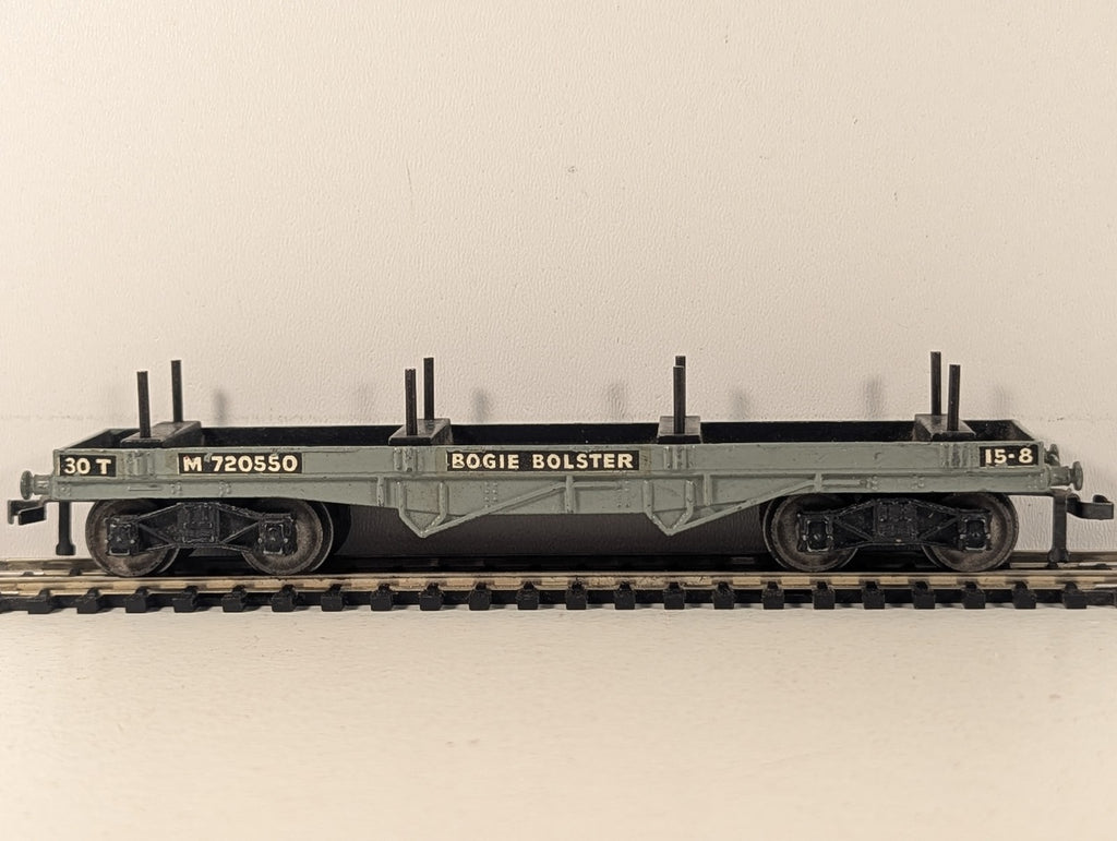 Hornby Dublo OO Gauge 30-Ton Bogie Bolster Wagon Goods Wagon M720550 BR Grey