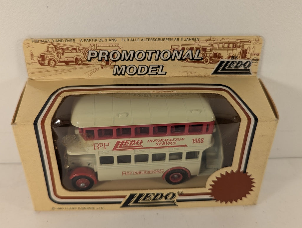 Lledo Double Decker Bus Die-cast Vehicle 1988
