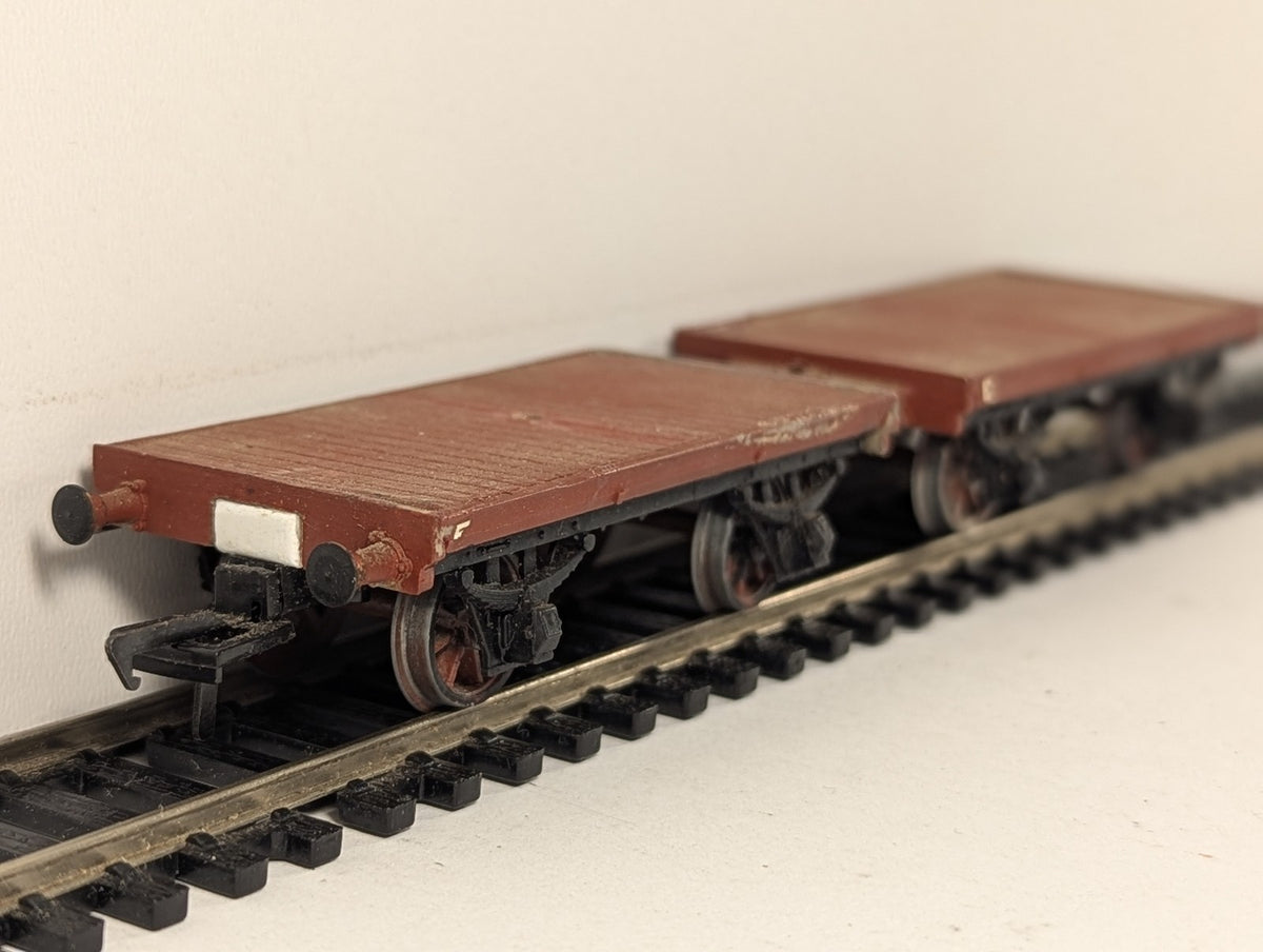 Ratio OO Gauge GWR 'Mitcham' Twin Bolster Wagons Goods Wagon GWR Bauxite