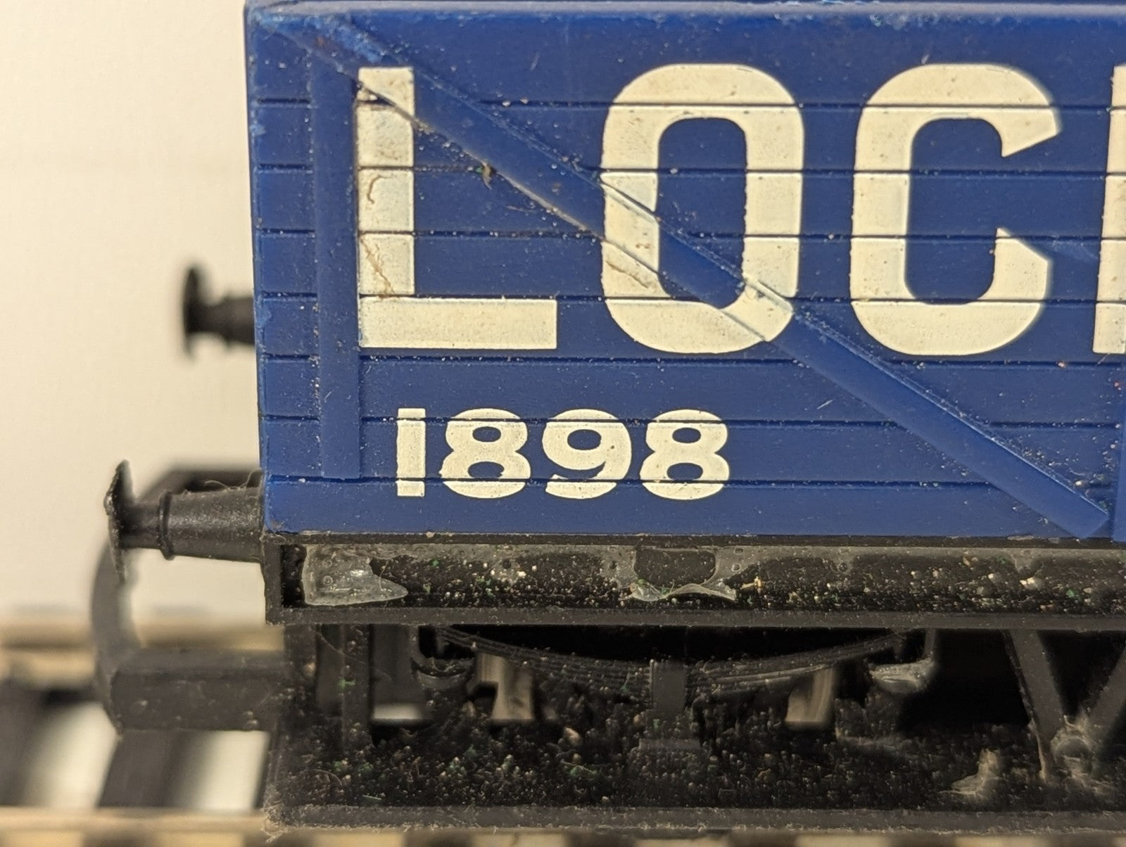Hornby OO Gauge 7-Plank Open Wagon Goods Wagon 1898 Lochgelly Blue