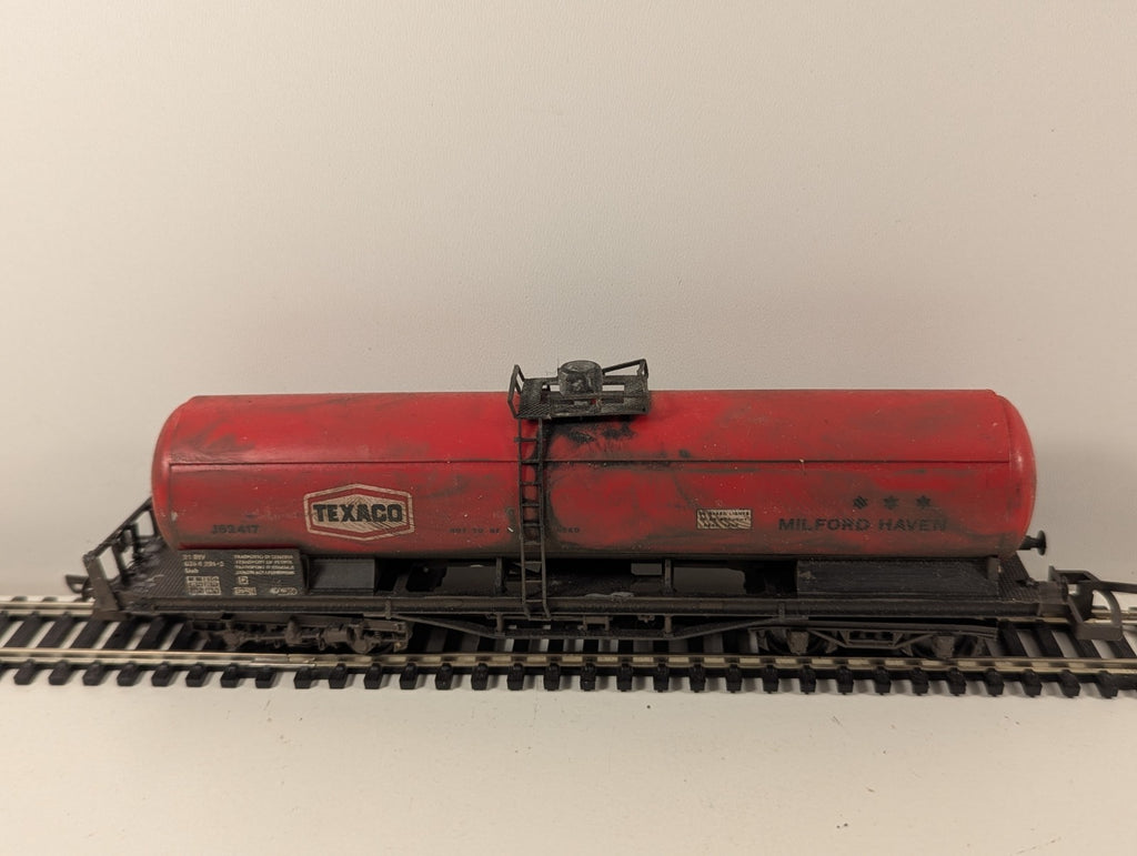 Lima Texaco Milford Haven Bogie Tanker Weathered