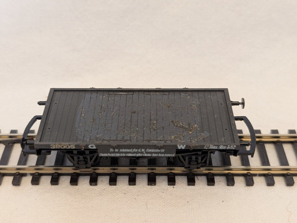 Airfix OO Gauge GWR Conflat A Goods Wagon 39005 GWR Grey 54309
