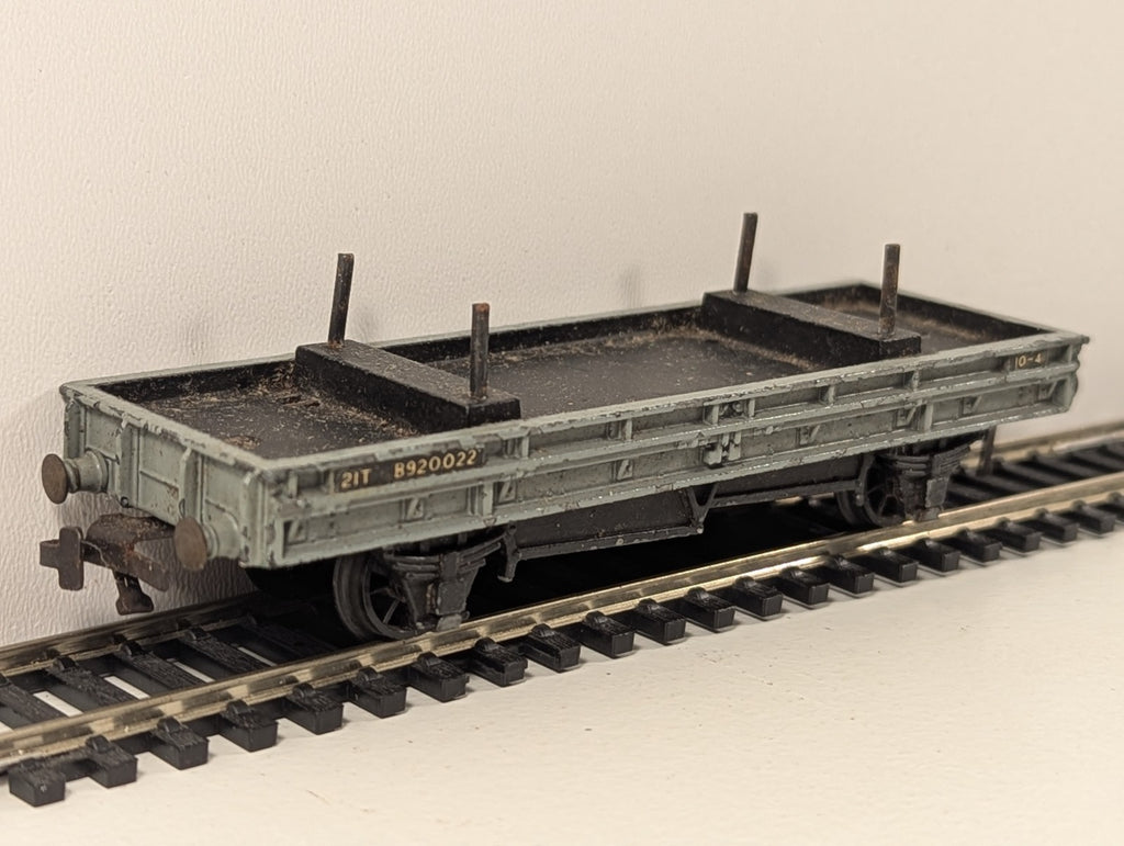 Hornby Dublo 21-Ton Double Bolster Wagon B920022 BR Grey (OO Gauge)