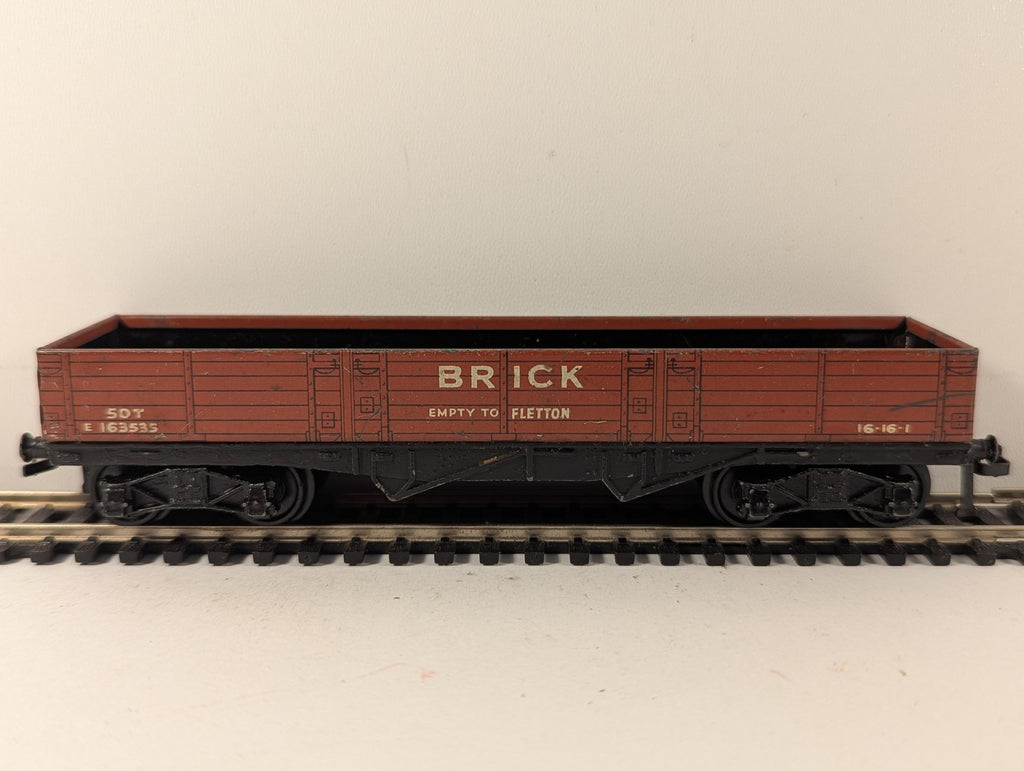 Hornby Dublo OO Gauge 50-ton Bogie Brick Wagon Goods Wagon E 163535 BR Bauxite
