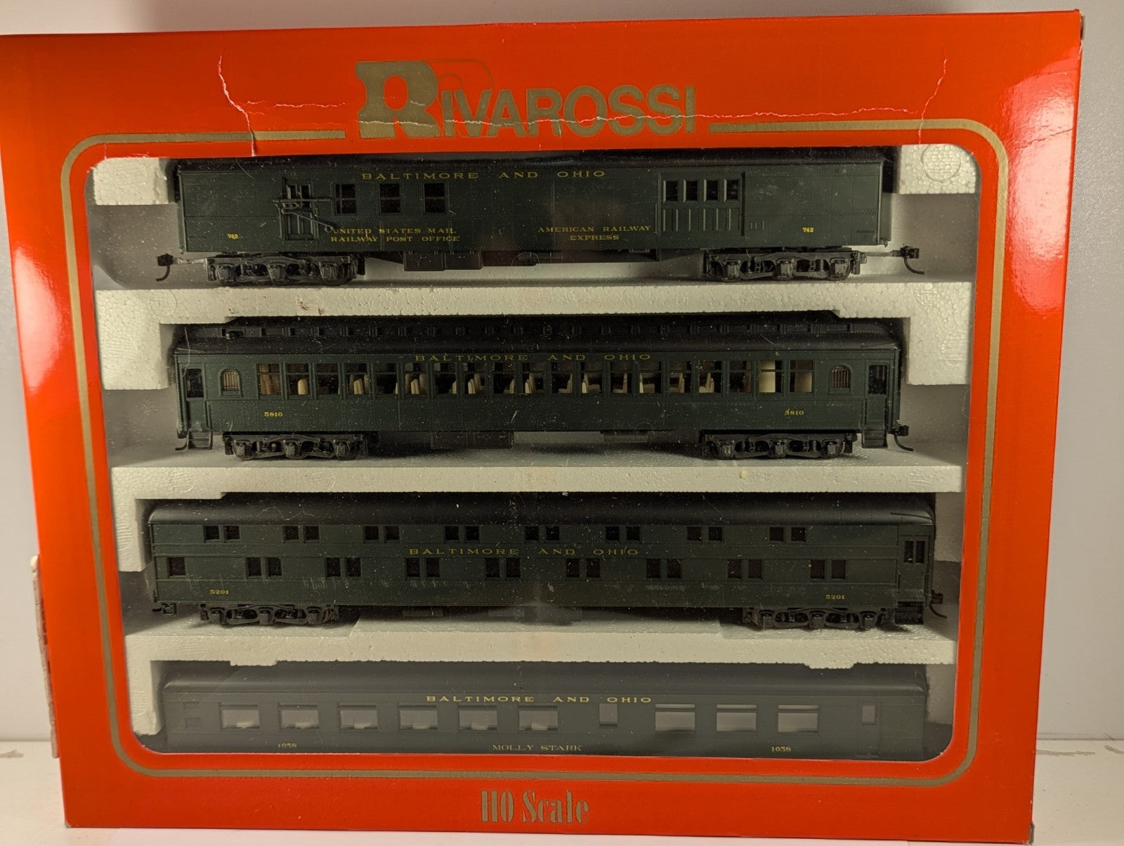 Rivarossi HO Scale Baltimore & Ohio 1920s Passenger Car Set B Coach
