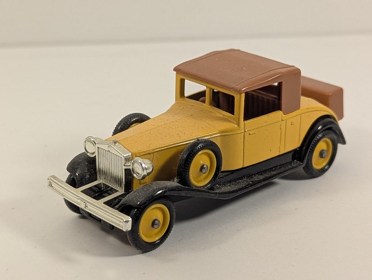 Lledo 1931 Rolls-Royce Phantom II Coupe Die-cast Model Car Yellow and Brown DG24