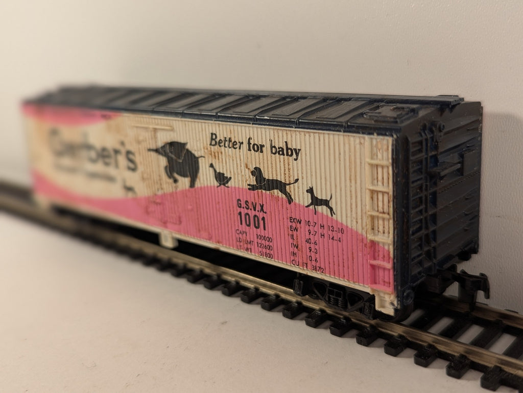 Tyco HO Scale Gerber's Woodside Reefer Goods Wagon GSVX 1001