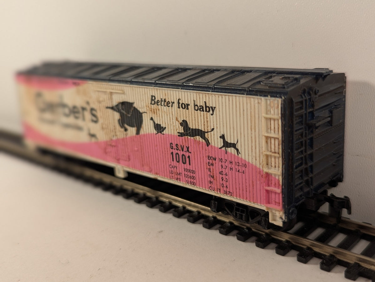 Tyco HO Scale Gerber's Woodside Reefer Goods Wagon GSVX 1001