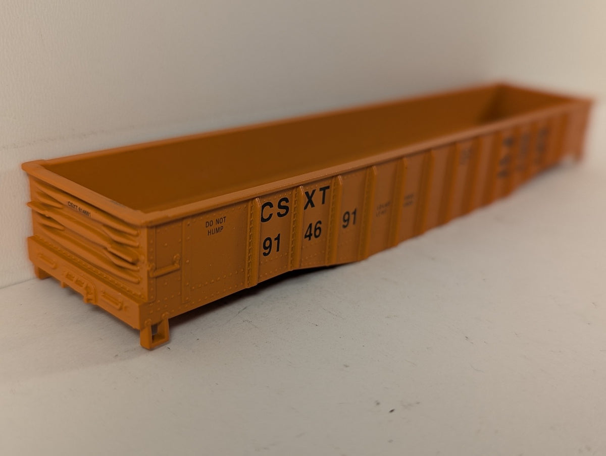 Athearn HO Gauge Work Train Gondola Goods Wagon 914691 CSX Orange 1124