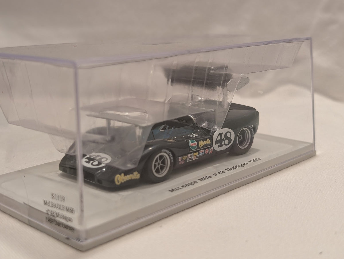 Spark McLeagle M6B nº48 Michigan 1969 Dan Gurney Model Car Olsonite Black S1119