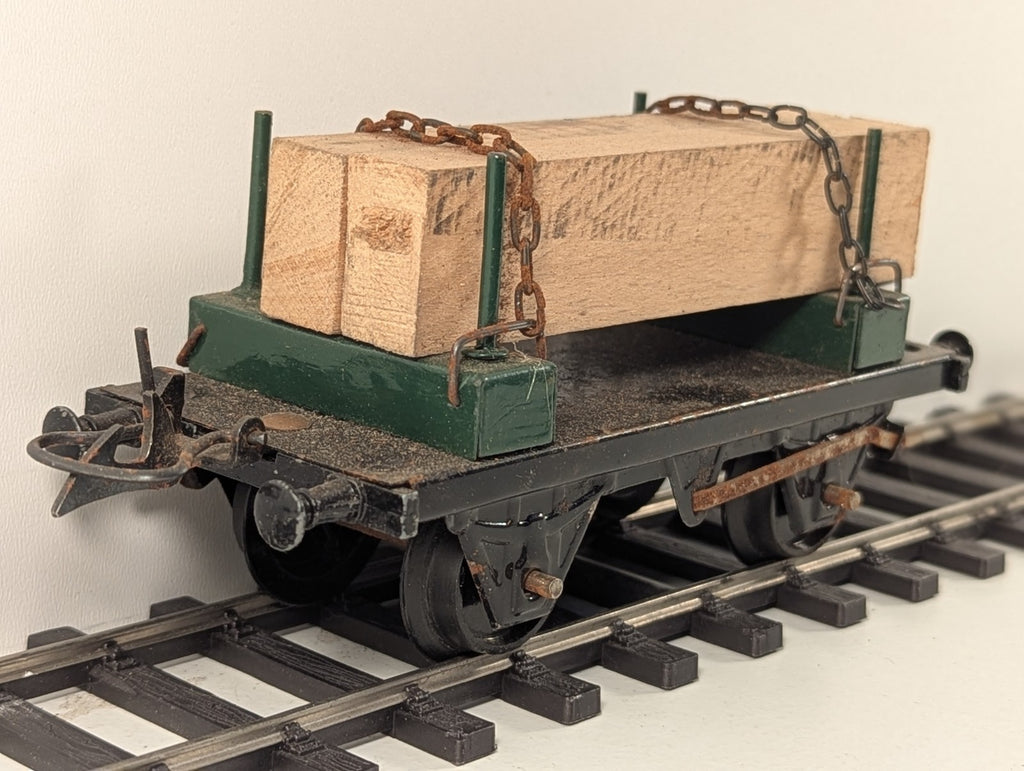 Hornby RC 24058A O Gauge No.1 Timber Wagon with Wood Load