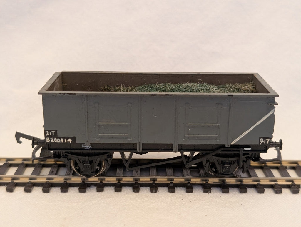 Tri-ang OO Gauge LNER Open Wagon Goods Wagon B200114 BR Grey (Repaint)