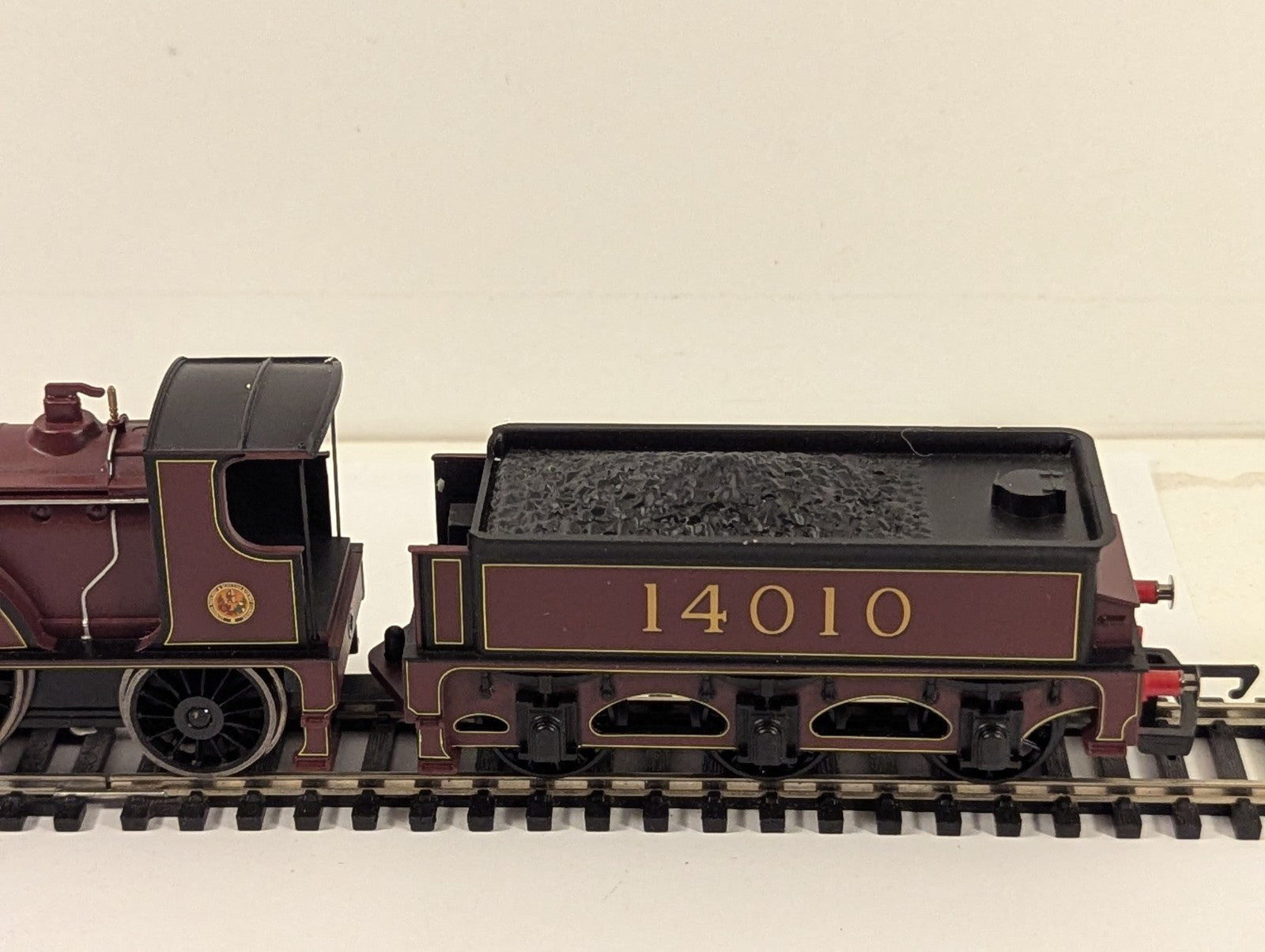 Hornby OO Gauge Midland Single 4-2-2 Steam Locomotive 14010 LMS Crimson