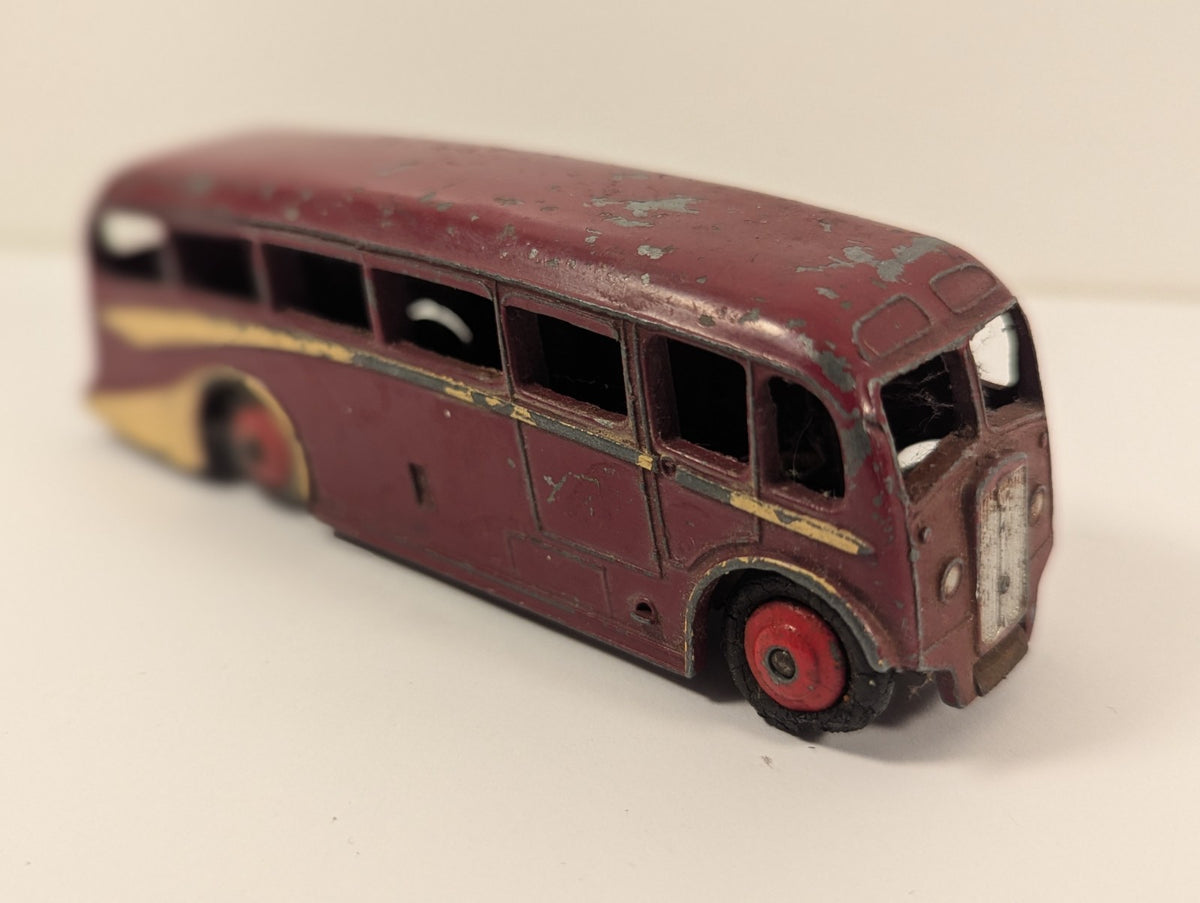 Dinky Toys 281 Luxury Coach – Maroon & Cream (1950s)