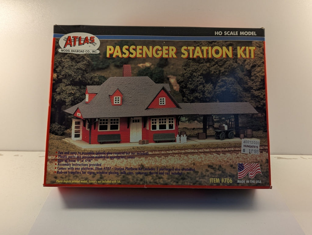 Atlas HO Scale Passenger Station Kit Building Kit 706