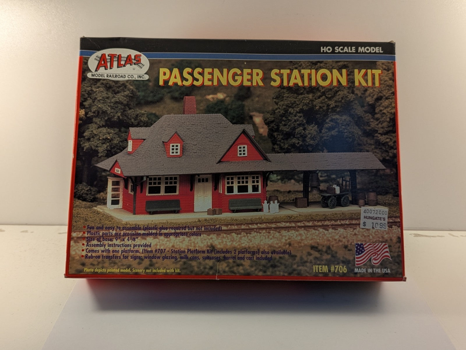 Atlas HO Scale Passenger Station Kit Building Kit 706
