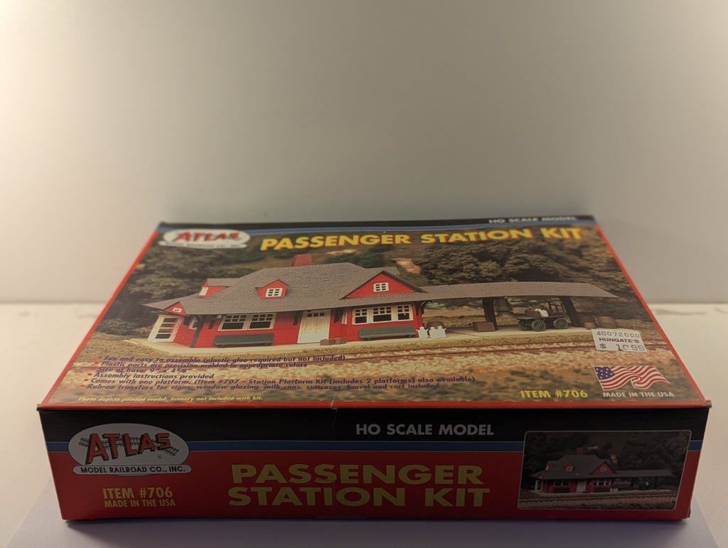 Atlas HO Scale Passenger Station Kit Building Kit 706