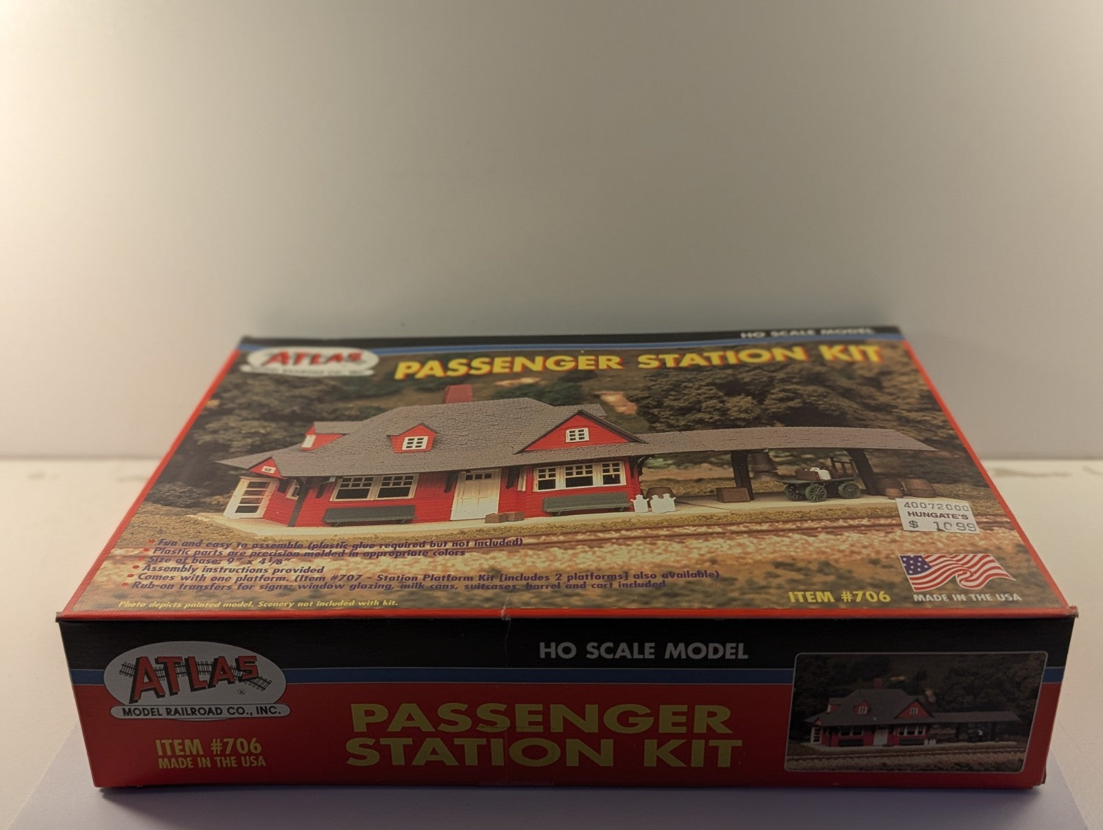 Atlas HO Scale Passenger Station Kit Building Kit 706